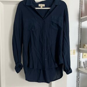 Cloth & Stone Deep Blue Shirt